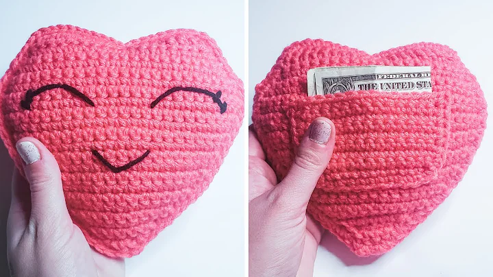 Craft the Perfect Valentine's Gift with a Crochet Heart Pocket Pillow