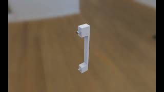 Door handle to the internal loft-style D-2005F set of 2 Wealth