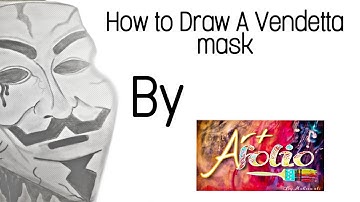 How to draw a fawkes mask|V|vendetta|guy fawkes|timelapse|tutorial|movies|Artfolio