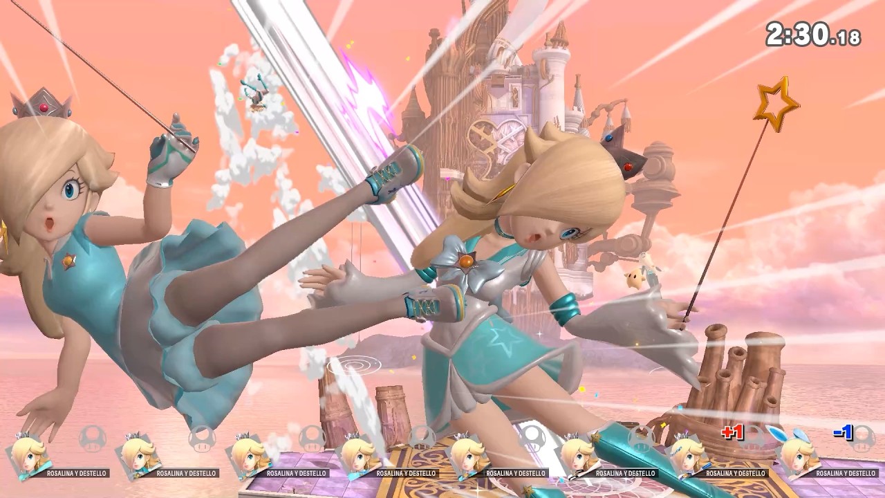 SSBU Mods: 8 Rosalinas Battle (Only Blast and Screen KO) #4