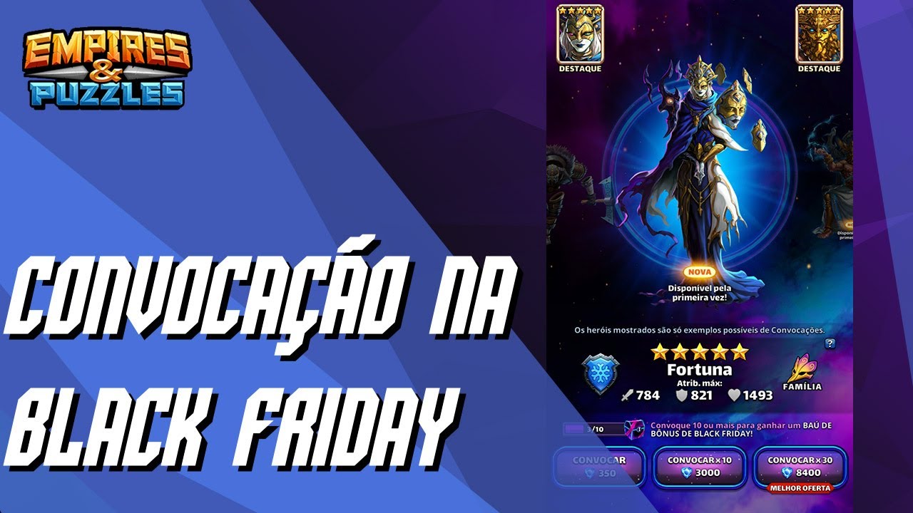 Convocação na Black Friday 2022 Empires & Puzzles YouTube