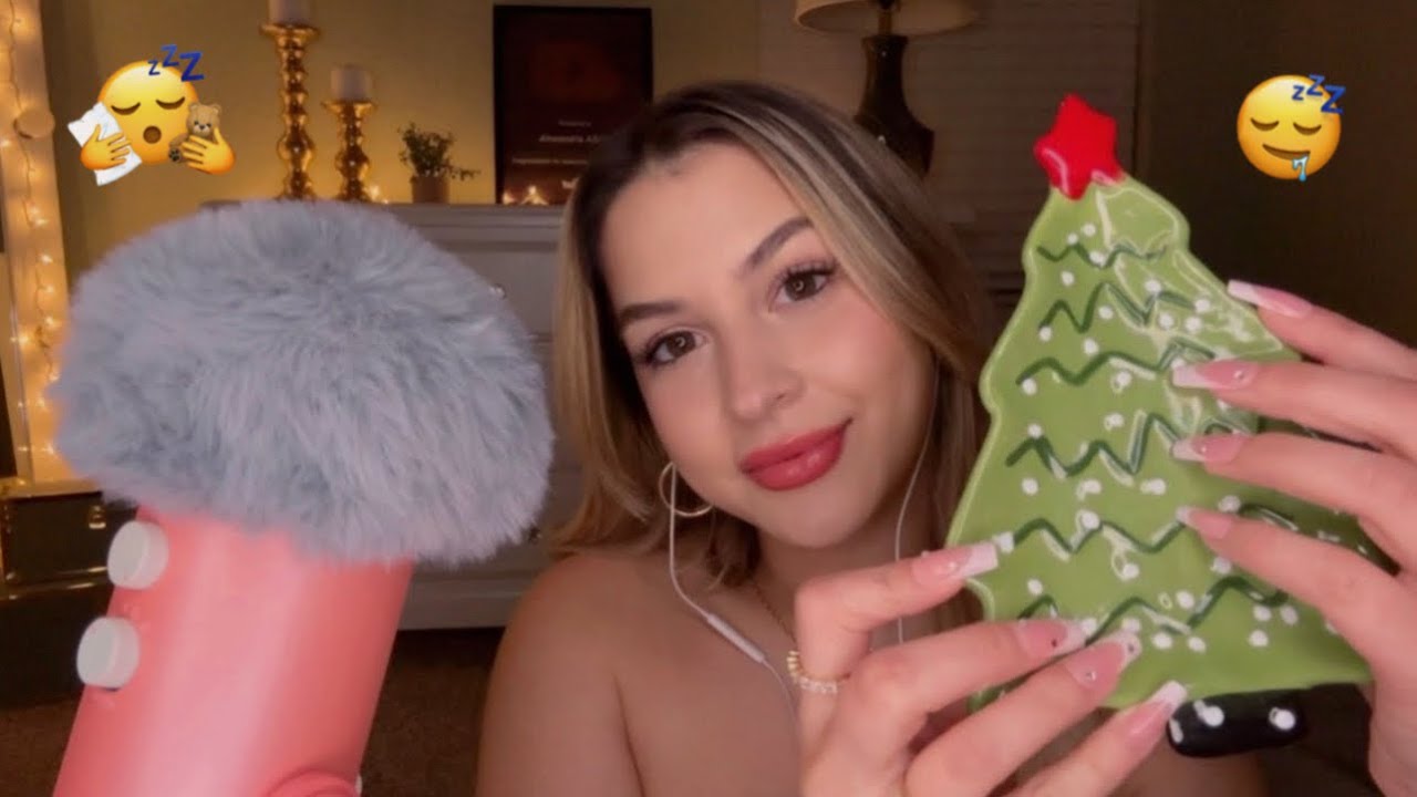 ASMR Triggers to help you get shleepy 🥱 Christmas themed 🎄✨