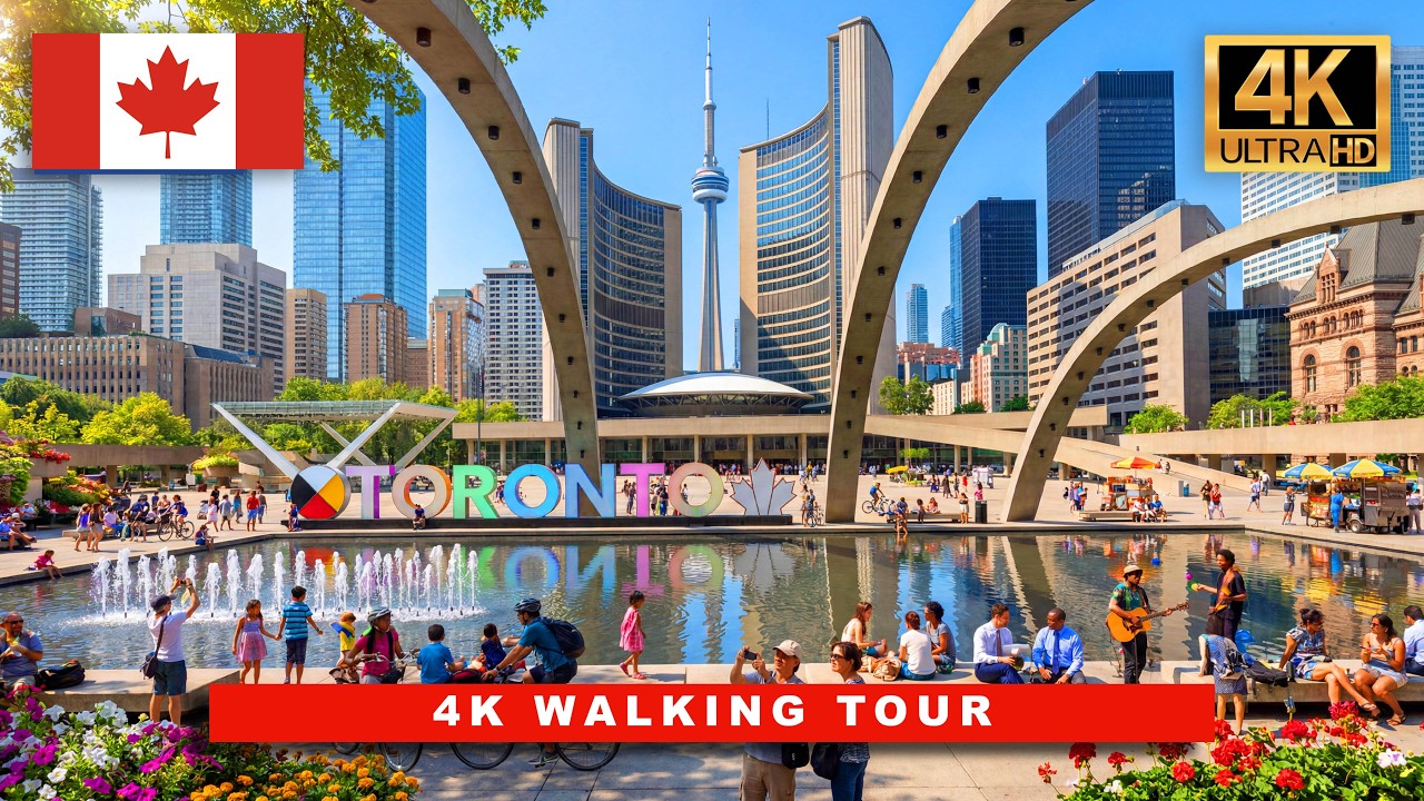 Toronto, 加拿大 | Bentway & Gardiner Expressway公园 | 市中心漫步 4K