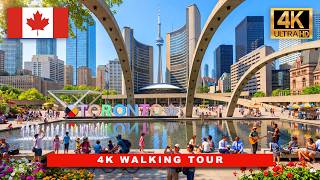 🇨🇦 Toronto, FIFA World Cup Host City | 4K Walking Tour of Downtown Toronto