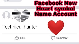 How To Make Facebook Heart Symbol name 2020 screenshot 2