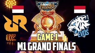 RRQ VS EVOS LEGENDS - GAME 1 | M1 GRAND FINALS WORLD CHAMPIONSHIP