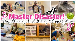 MASTER DISASTER | DEEP CLEANING,  DECLUTTERING &amp; ORGANIZATION | CLEANING MOTIVATIONAL | HUGE MESS!!
