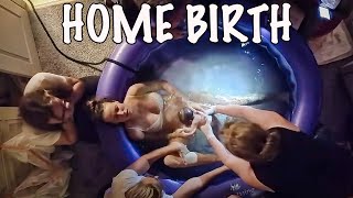 OUR 1st HOME WATER BIRTH *raw and real*