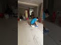 Professional Tile Grouting Master at Work 💪 Floor Transformation #tilegrouting #constructiontools