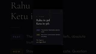 Rahu - Ketu Axis #astrology #astro #vedicastrology #vedic #learnastrology #trending #sanatan #shiva