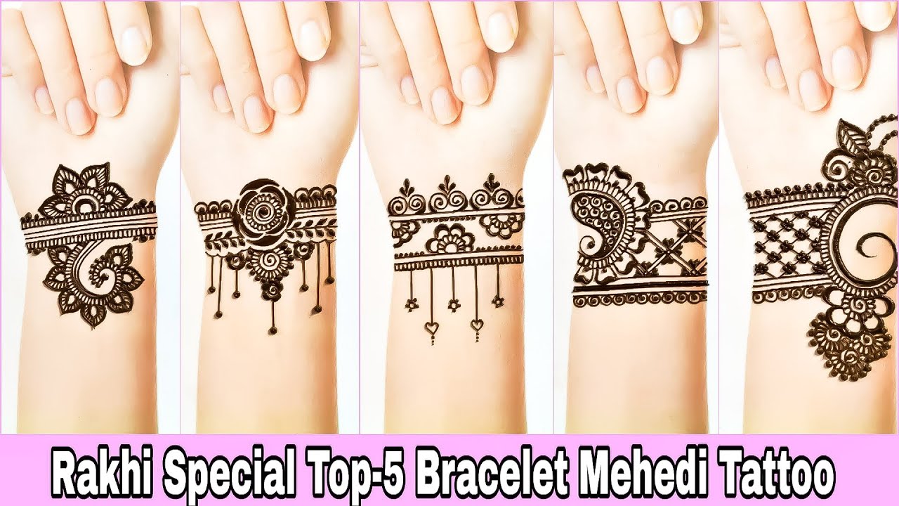 World's Best Bracelet Tattoo Designs || Mehndi Tattoos || Cute Mehndi ...