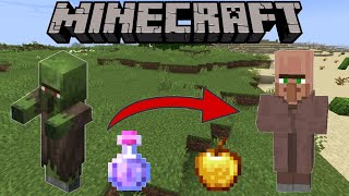 Minecraft: Cách Biến Zombie Thành Dân Làng Đơn Giản