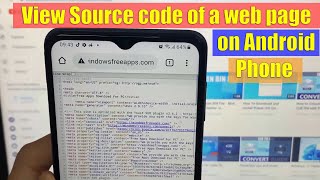 How to View Source code of a web page on Android Mobile | Google Chrome screenshot 2