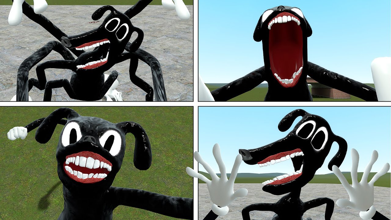 NEW CARTOON DOG JUMPSCARES in Garrys Mod Cartoon Dog Update