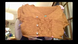 Loris first Phrancko Sweater incorporates a Norah Gaughan cable!  12/27/25