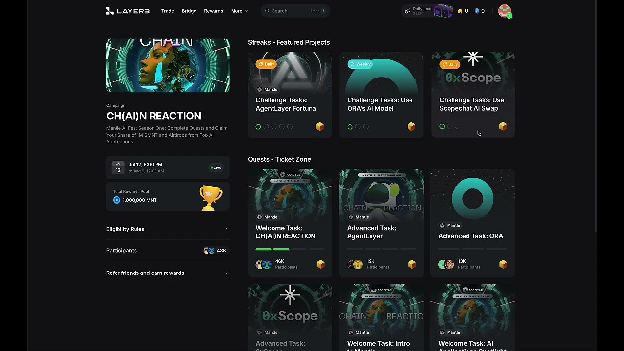 0xScope x Mantle AI Fest: Advanced/Challenge/Trading Tasks