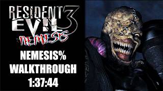WORLD RECORD - Resident Evil 3 Nemesis (PS1, Hard) Nemesis% Gameplay Walkthrough in 1:37:44