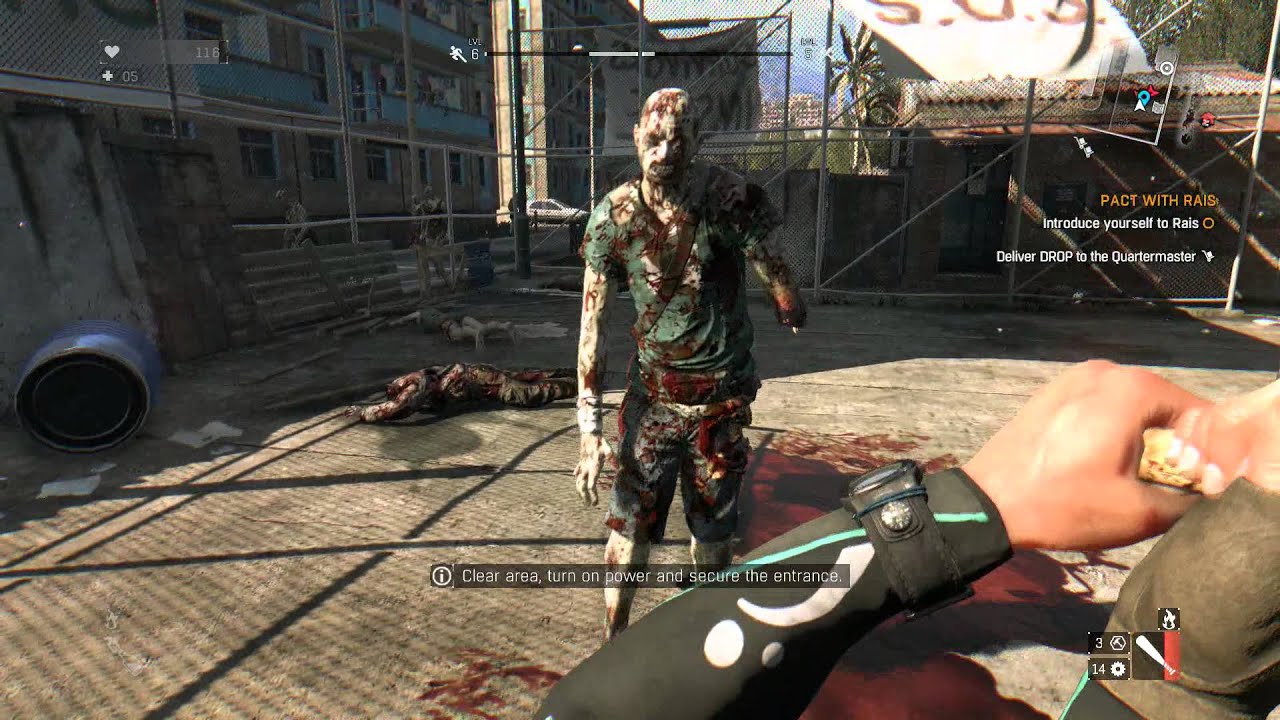 Dying Light - Clear Safe Zone (Soccer Court) Pocket Lighter, Zazhigalka & Industrial Grade Leech PS4