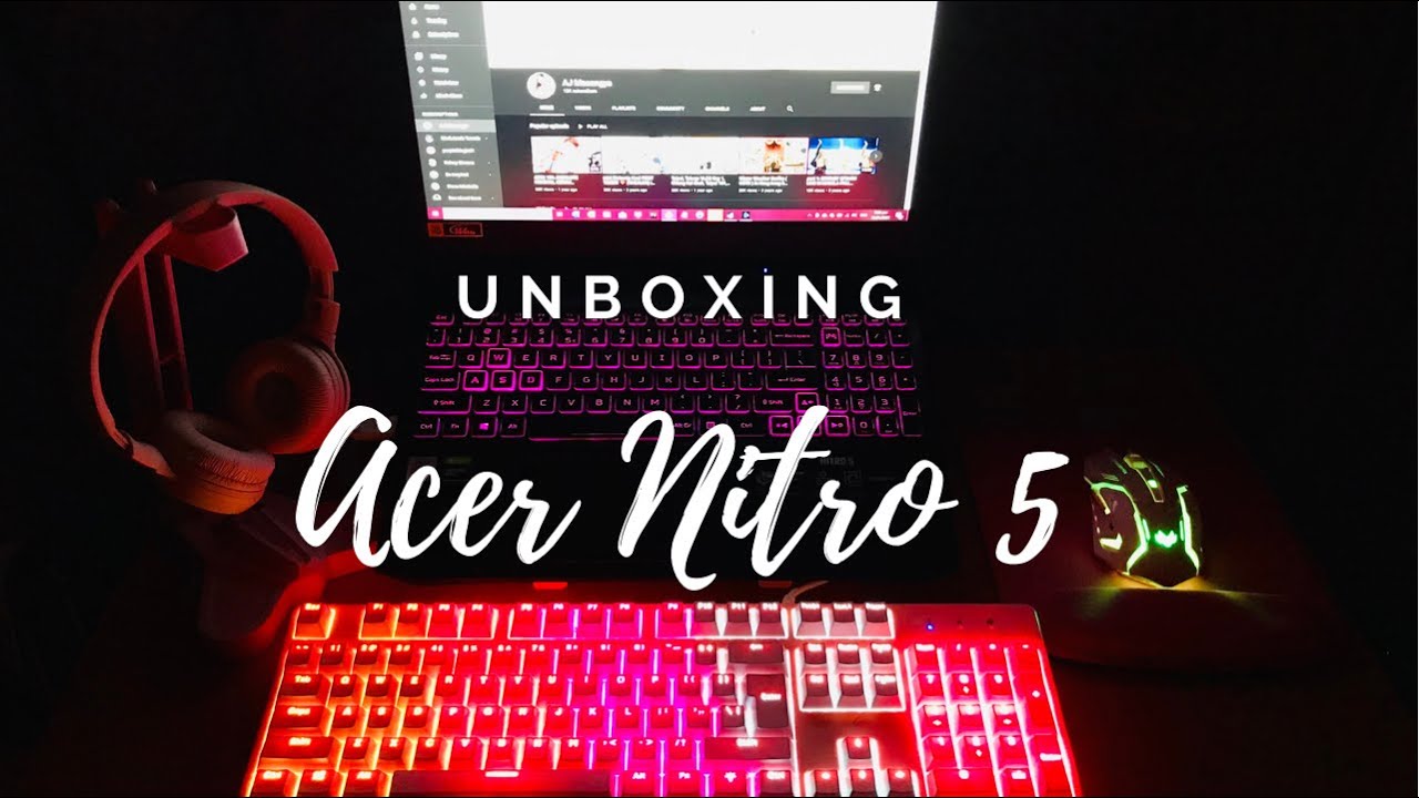 Unboxing Acer Nitro 5 AN515-55-76EA + Review + My Gaming /Vlogging Setup | Philippines