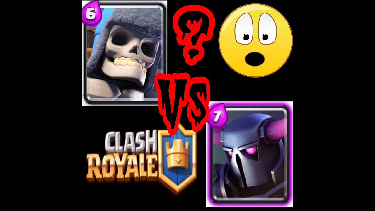 Giant Skeleton VS PEKKA Clash Royale YouTube