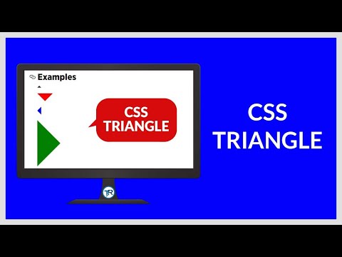 HOW TO CREATE TRIANGLE USING CSS | CSS TRIANGLE WITH BORDER