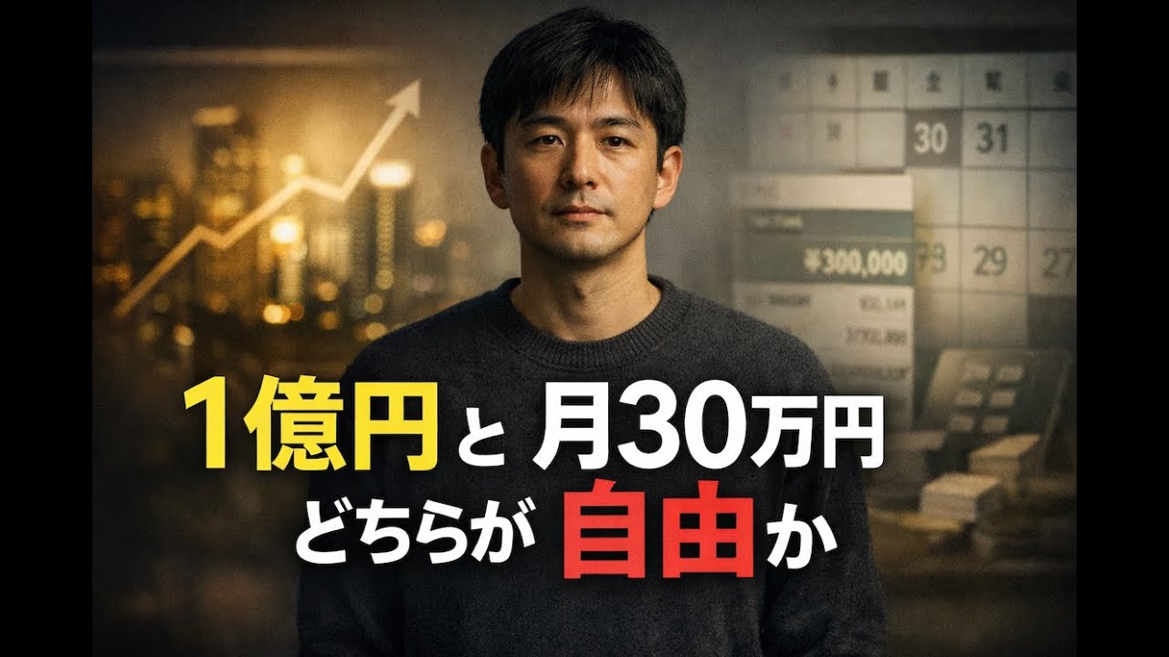 一億円の資産と、月30万円。本当に強いのは、どちらか。 - YouTube