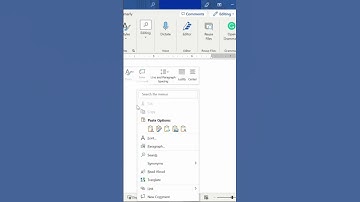 Microsoft 365 Word Menu Bar #shorts