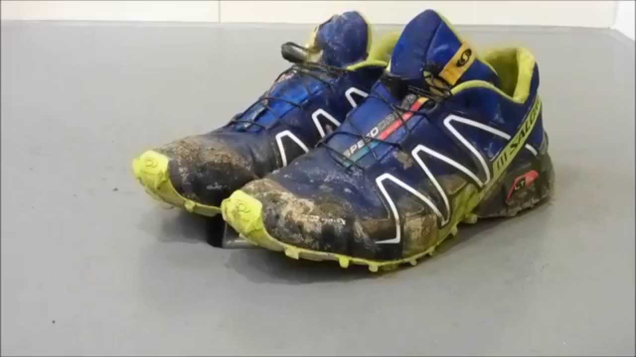 washing salomon shoes