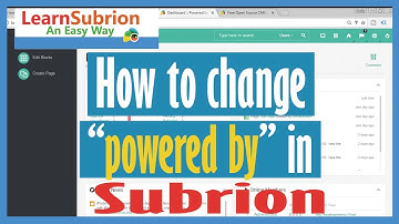 How to change "Powered by" in Subrion