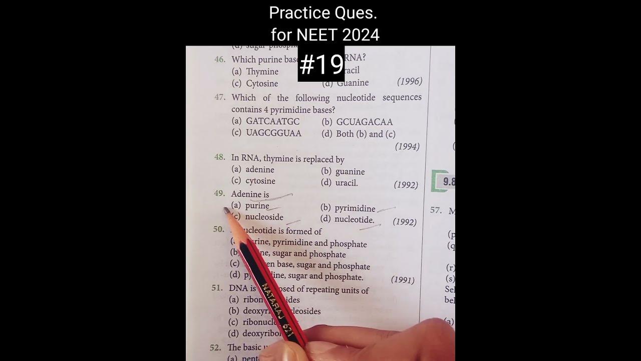 Biomolecules class 11 neet pyq practice question neet2024 neetpyqs neetmcq biomolecule YouTube