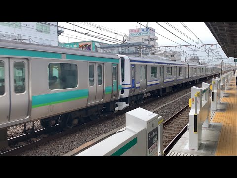 常磐快速線　E231系スカ色　馬橋駅通過