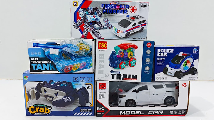 Unboxing RC Alphard 1:18 Scale, Mechanical Crab, Gear Tank, Gear Train and Transforming Police Car