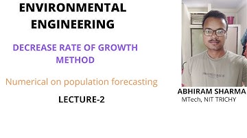 Decrease rate of growth method #populationforecasting #gateandese #decreaserateofgrowthmethod