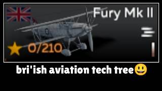 British aviation tech tree.. yattaaa🎉