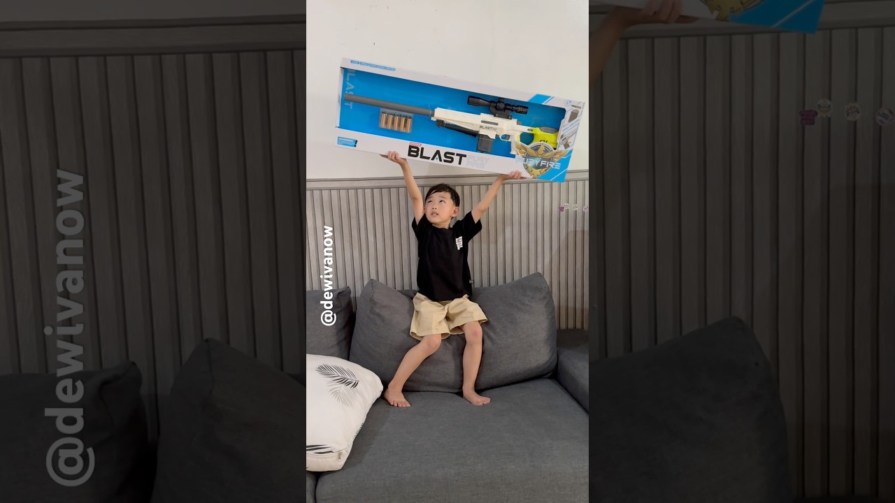 Kado dari daddy #kadoulangtahun #dewivanow #snipers  #snipergun