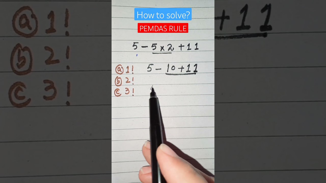 PEMDAS RULE 
