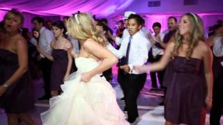 Wedding Garter Toss Flash Mob Dance Off - Brittany and Jaylen