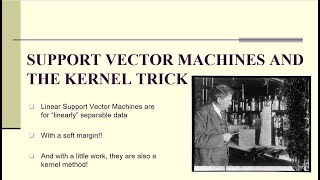 APM8-5: The Kernel Trick for Support Vector Machines