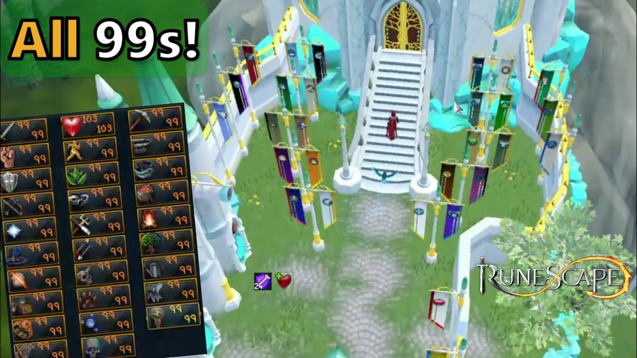 RuneScape - 17 Skills to 99 at once with Max Party!