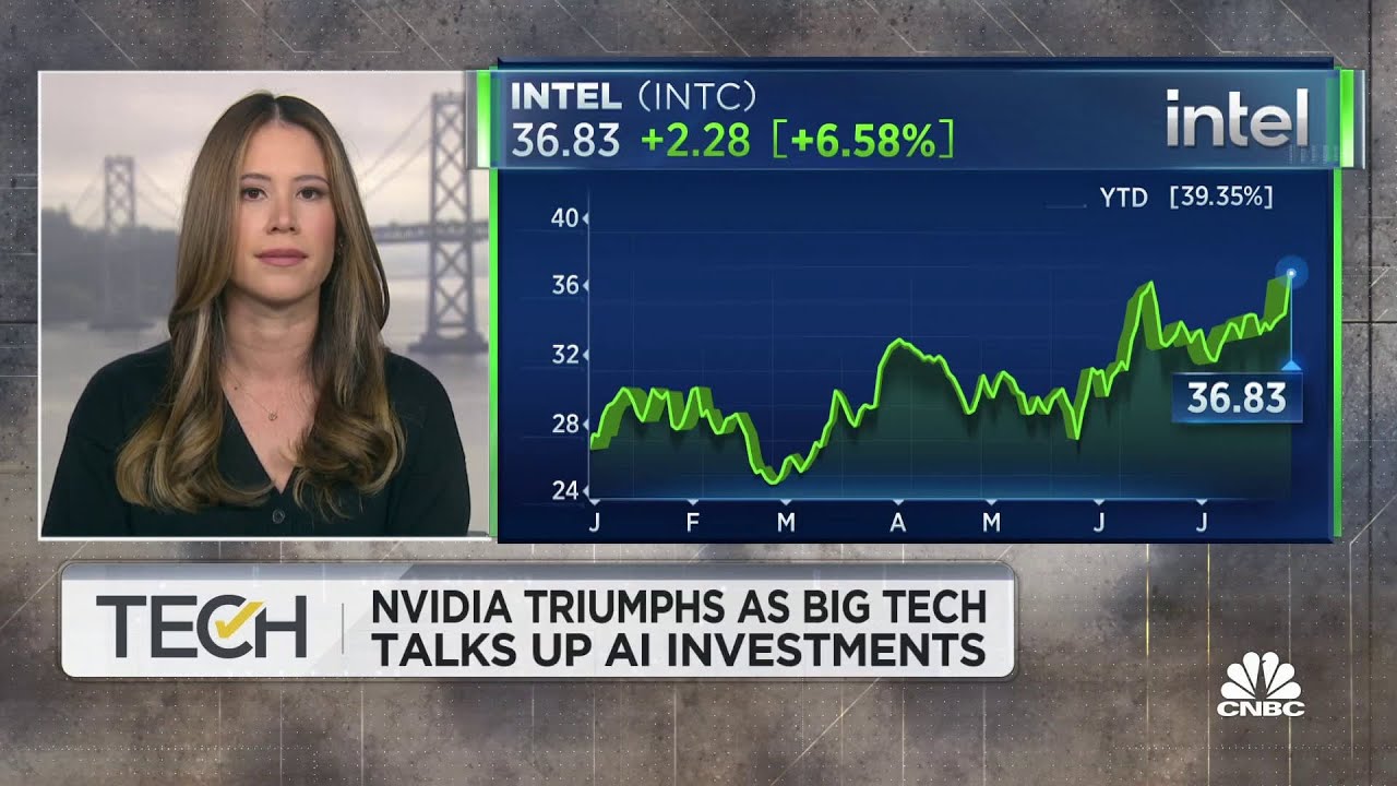 Nvidia triumphs as Big Tech talks up A.I. investments - YouTube