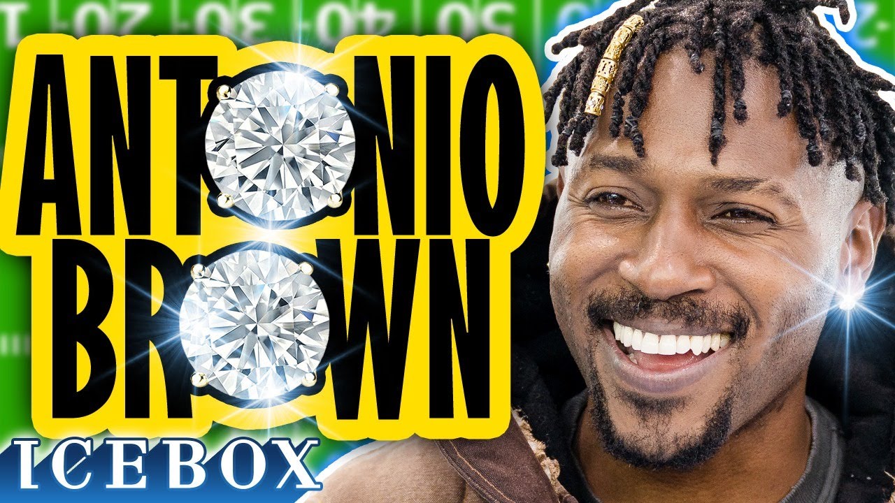 Antonio Brown Drops $200K On New Chain + Earrings at Icebox!