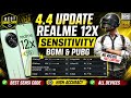 4.4 Update Realme 12X Sensitivity Bgmi & Pubg | Best Sensi Code for Realme Mobile 4.4 Update
