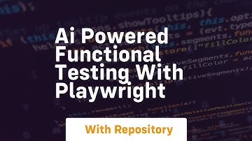 Ai powered functional testing with playwright