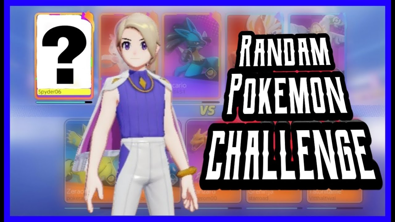 Random Pokemon challenge with random players | Pokemon unite | Last ...