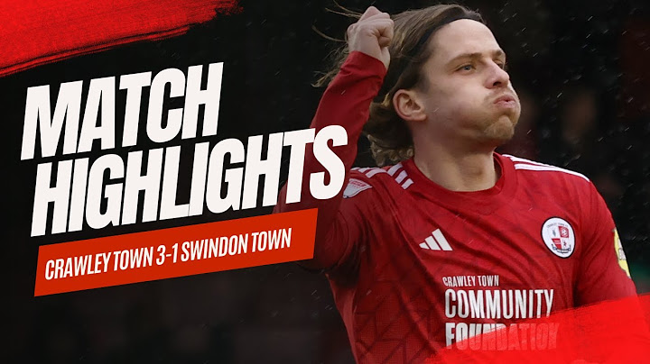 HIGHLIGHTS | Crawley Town vS Swindon Town