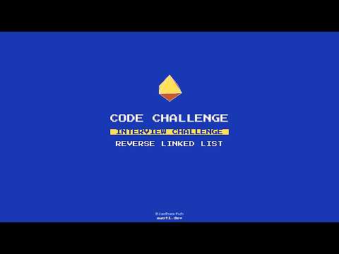 Reverse Linked List in Python + C | Interview Challenge