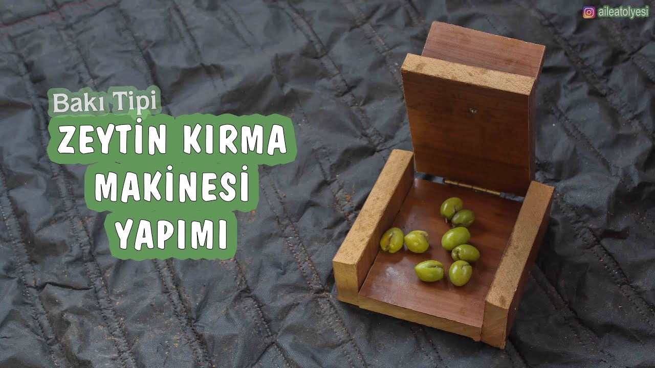 Baskı Tipi Zeytin Kırma Makinesi Yapımı; Zeytin Kırma Makinesi Nasıl Yapılır / Olives Crusher