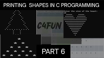 printing shapes in c programming part 6