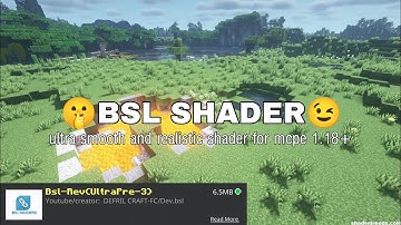 BSL SHADER | ultra smooth and realistic shader for mcpe 1.18+ 😉🤫😉
