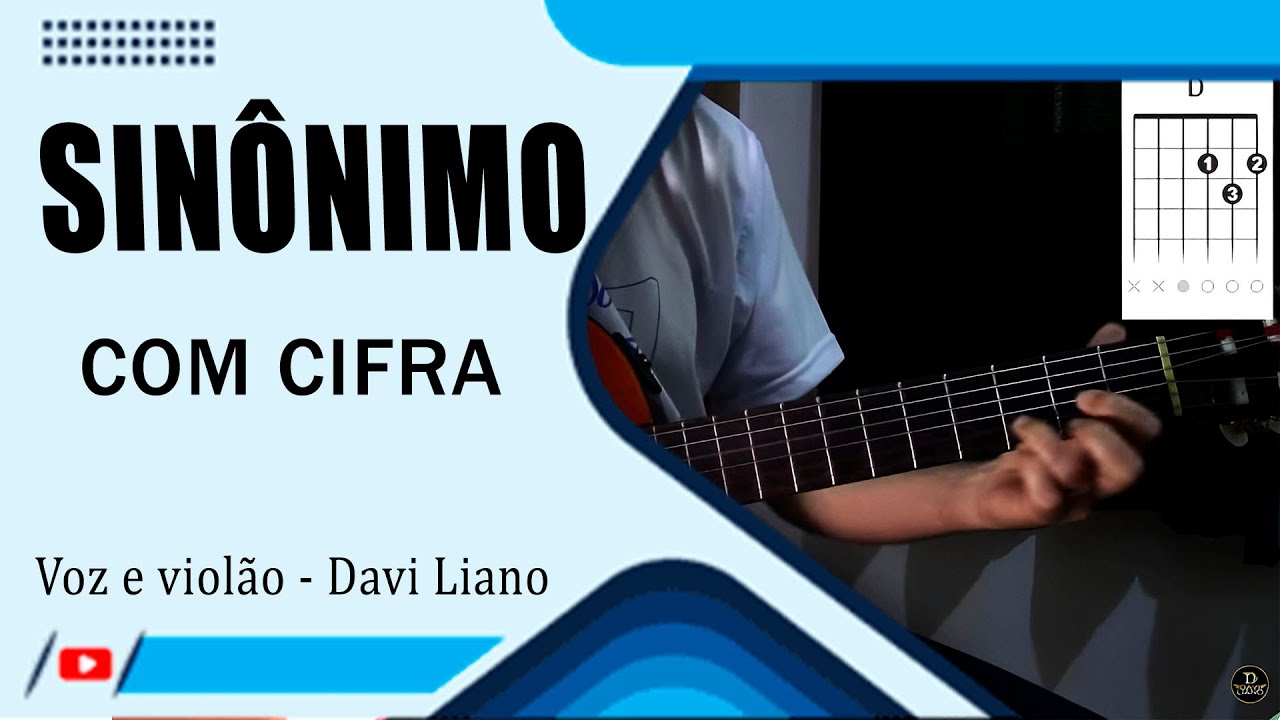 Sinônimo - Com Cifra - Zé Ramalho - Cover - Davi Liano.
